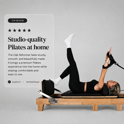 GymSets Studio Oak Reformer Pilates Machine