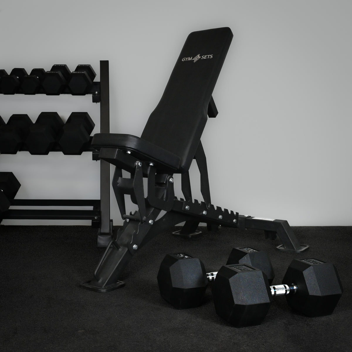 GYMSETS Tri Leg Commercial Gym Weight Bench