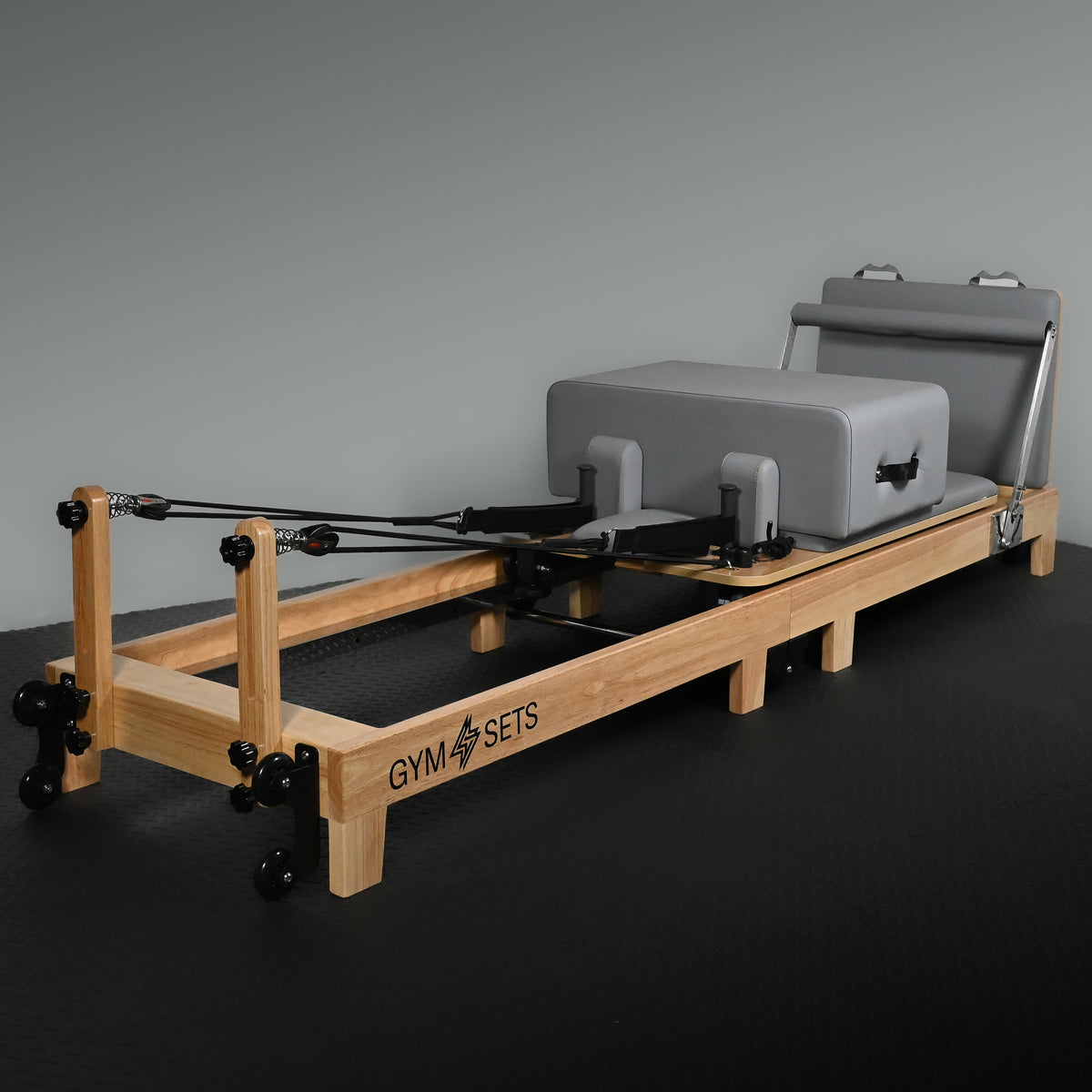GymSets Studio Oak Reformer Pilates Machine