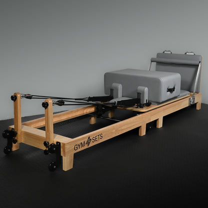GymSets Studio Oak Reformer Pilates Machine