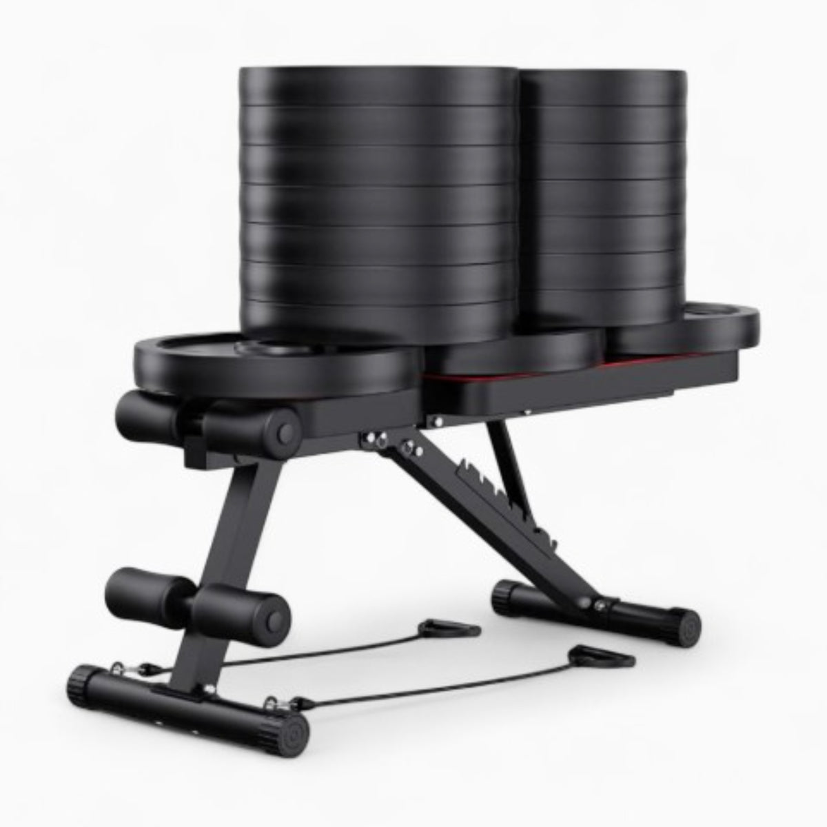 GymSets Heavy-Duty Adjustable Weight Bench – Sturdy Foldable Gym