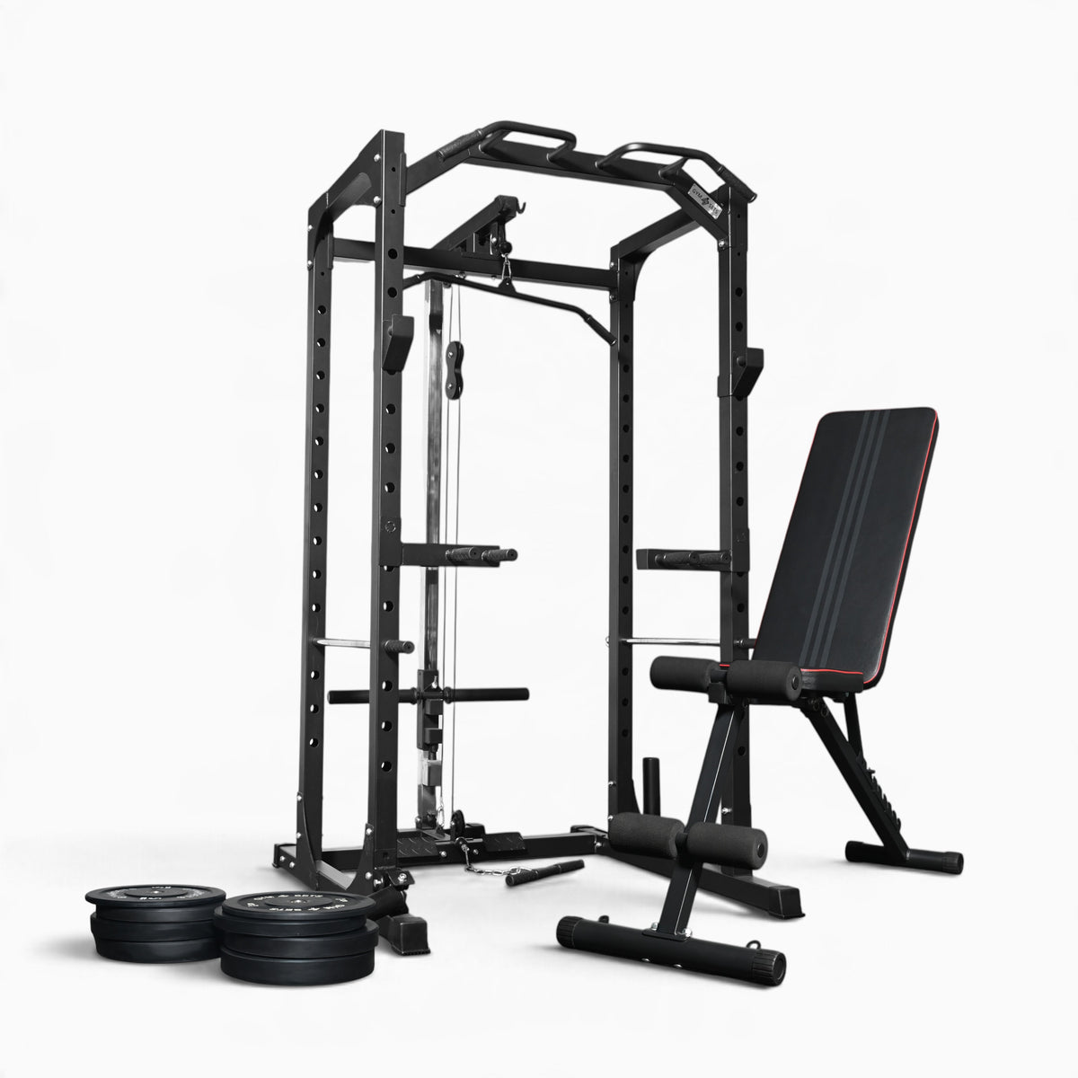 GymSets P100 Power Cage with Cable Machine