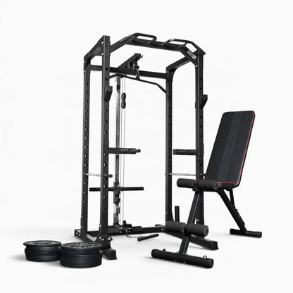GymSets P100 Power Cage with Cable Machine
