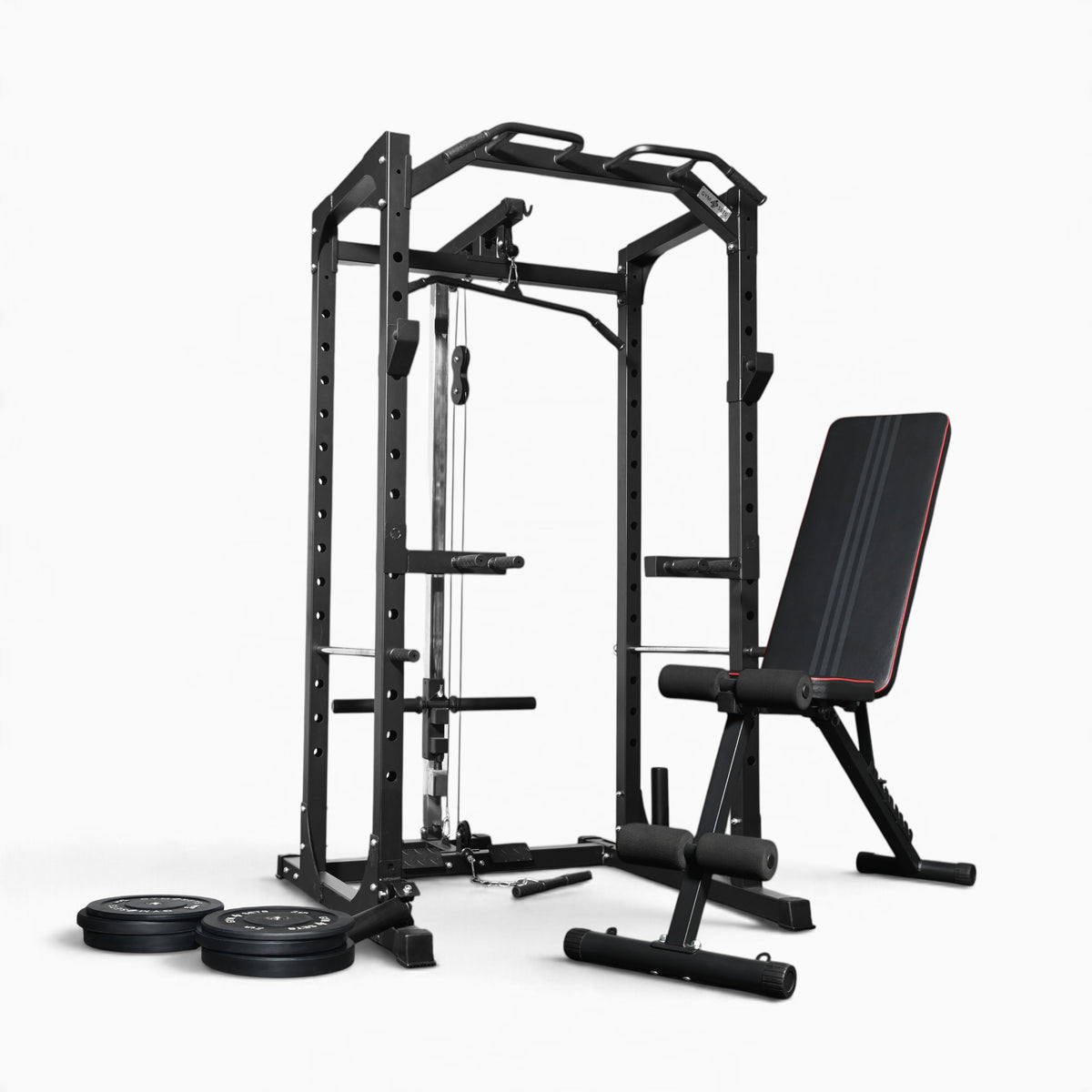GymSets P100 Power Cage with Cable Machine
