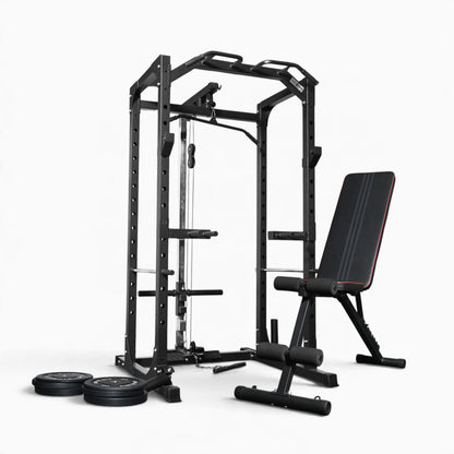 GymSets P100 Power Cage with Cable Machine