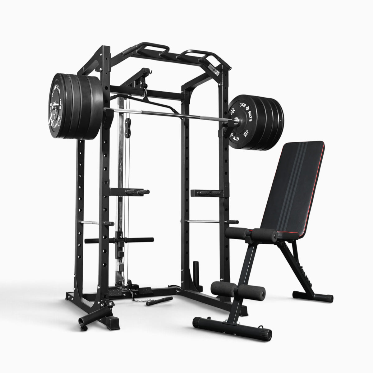 GymSets P100 Power Cage with Cable Machine