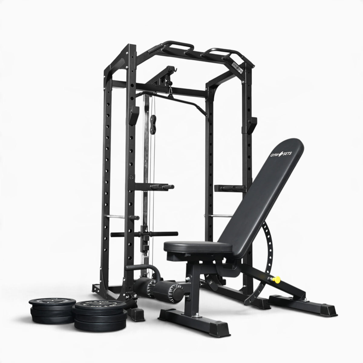 GymSets P100 Power Cage with Cable Machine