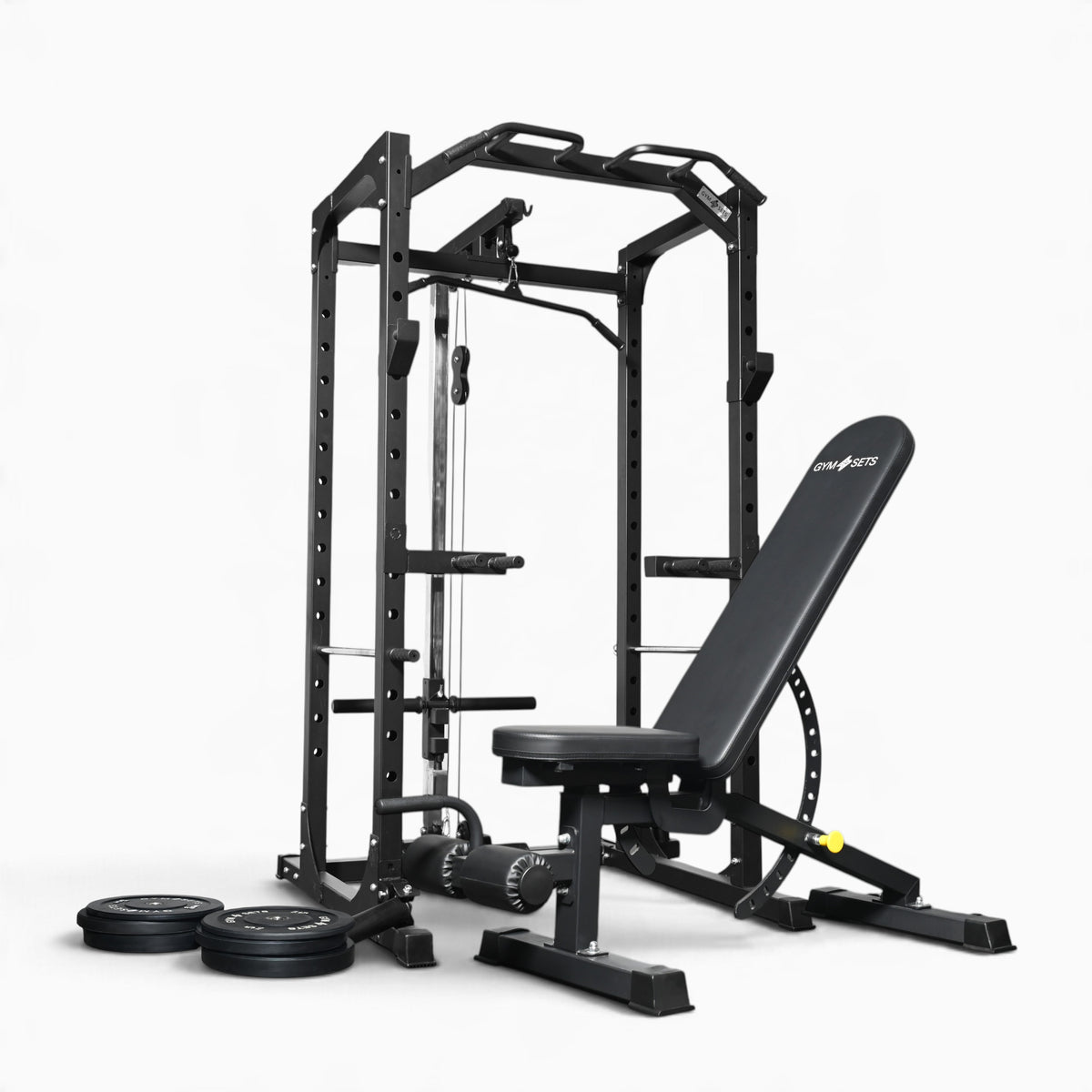 GymSets P100 Power Cage with Cable Machine
