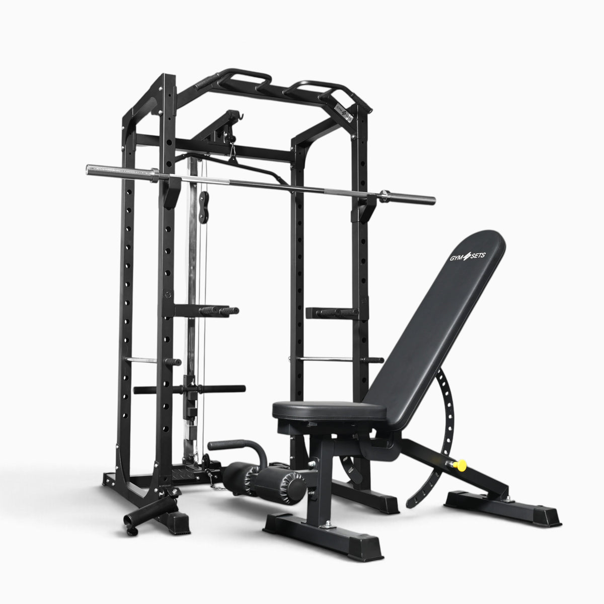 GymSets P100 Power Cage with Cable Machine